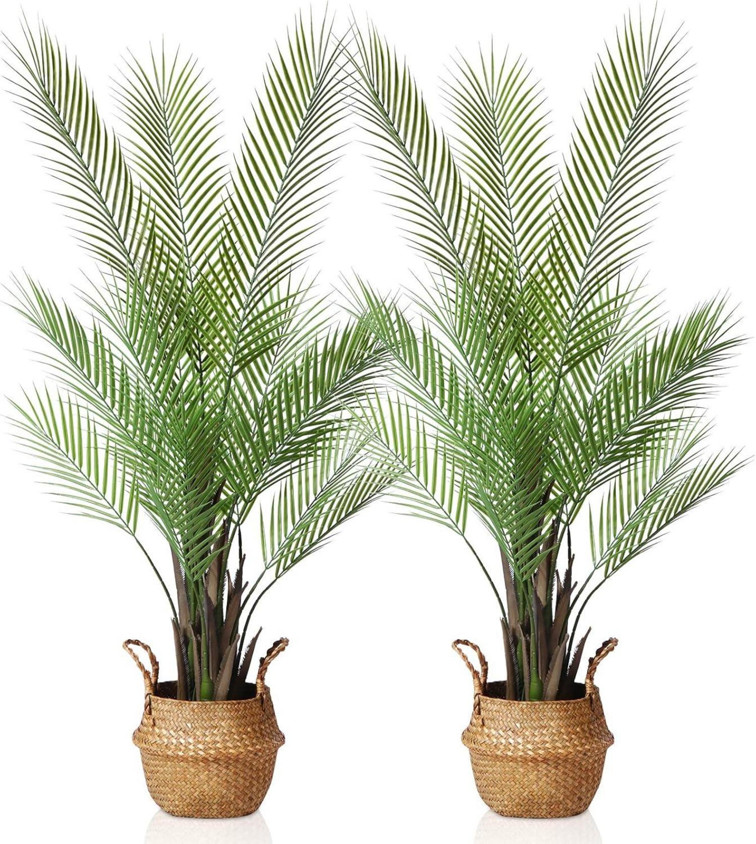 Künstliche Areca Palme 120cm im Topf, 2er Set - Kunstpflanze