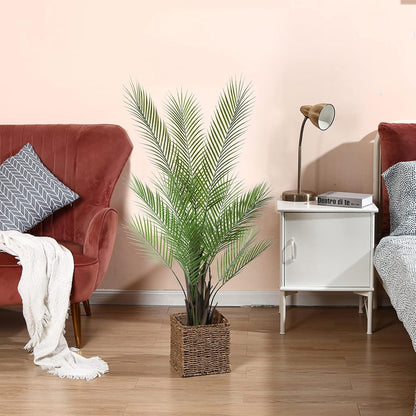 Künstliche Areca Palme 120cm - 2er Pack Deko Kunstpalme im Topf