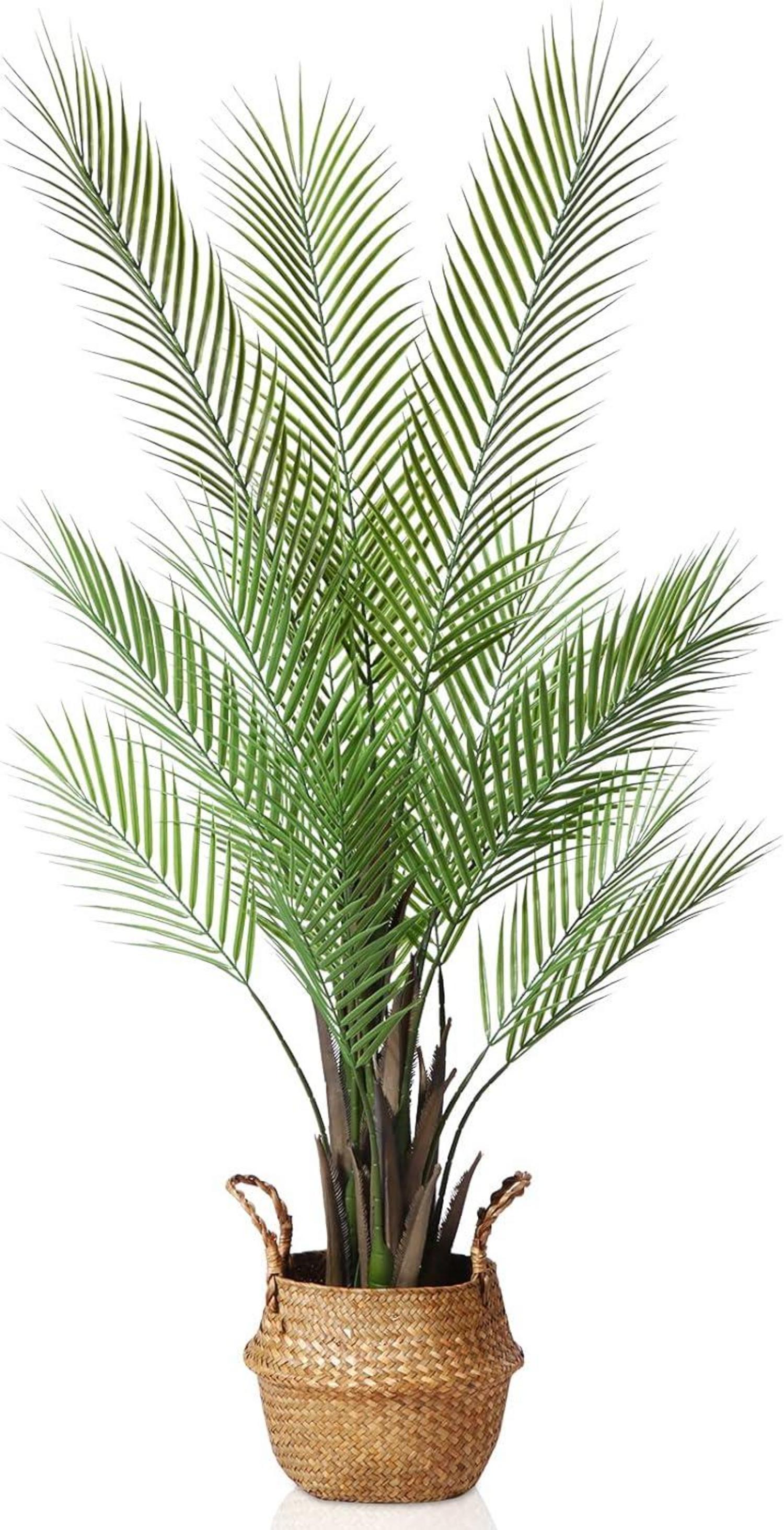 Große Künstliche Areca Palme 120cm im Topf - Dekorative Kunstpflanze