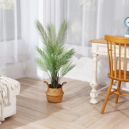 Künstliche Areca Palme 120cm Kunstpflanze Topf Fake Pflanze Deko