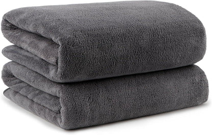 Weiches Mikrofaser-Handtuch-Set für Körper, 68,6 x 137,2 cm - Grau 2