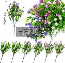 Künstliche Blumen Balkon Wetterfest UV-beständig 6 Bündel