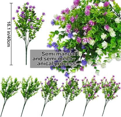 Künstliche Blumen Balkon Wetterfest UV-beständig 6 Bündel