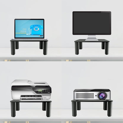 Monitorständer höhenverstellbar, Bildschirmerhöhung für PC/Laptop, Platzsparender Stand Riser bis 20 kg