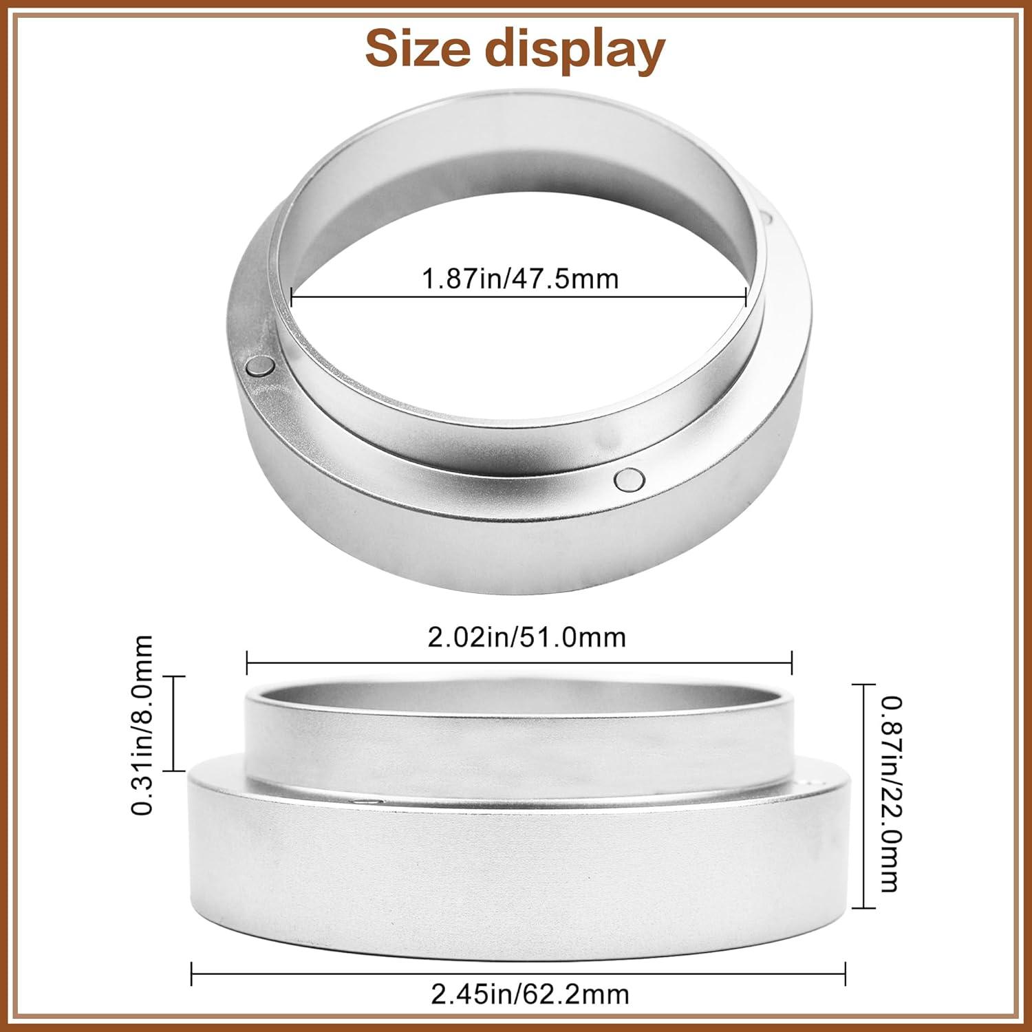 Kaffee Dosierring 51mm Espresso Zubehör Aluminium