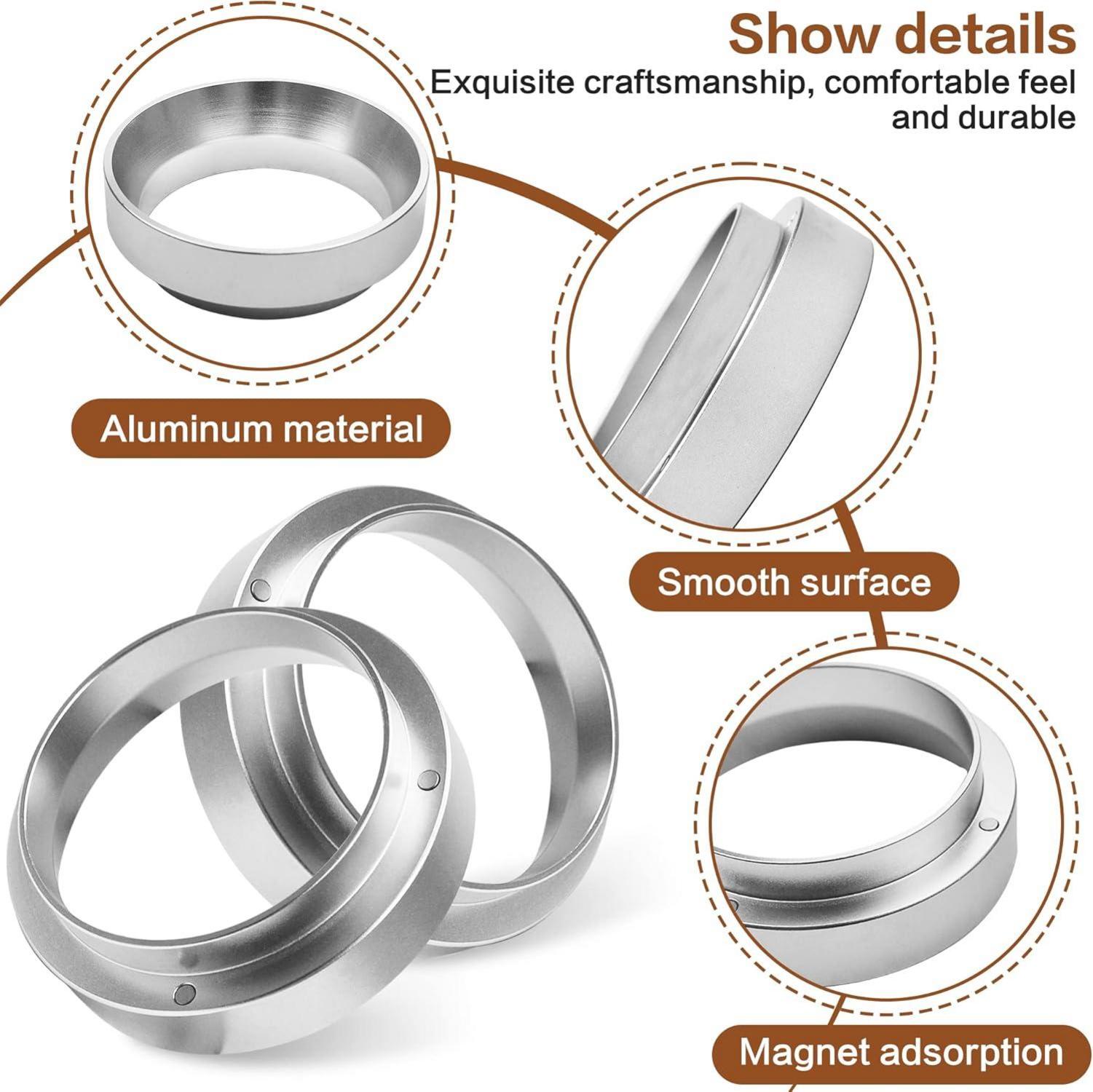 Kaffee Dosierring 51mm Aluminium Siebträger Zubehör Kompatibel mit