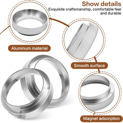 Kaffee Dosierring 51mm Aluminium Siebträger Zubehör Kompatibel mit