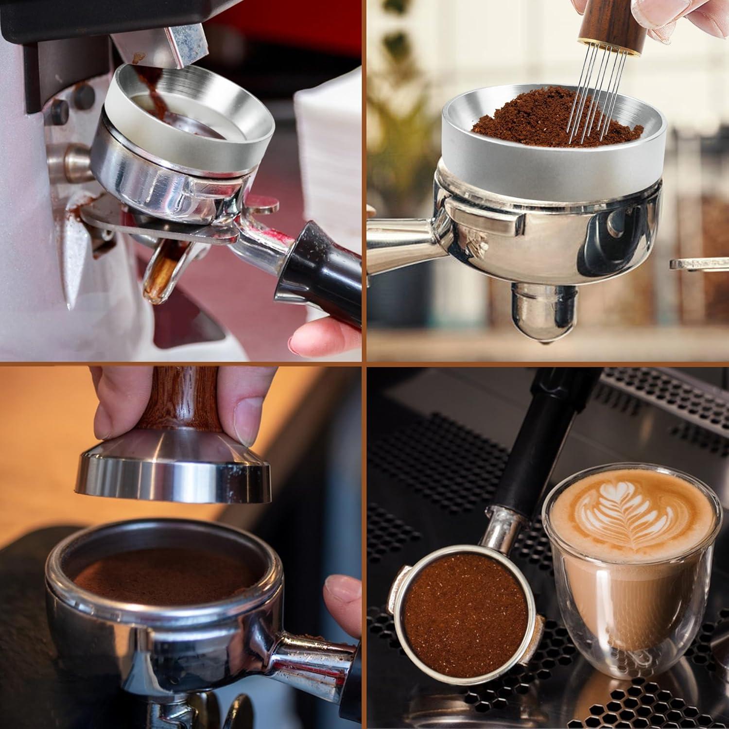 Kaffee Dosierring 51mm Aluminium Espresso Zubehör Siebträger OTTO