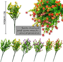 Künstliche Balkonblumen Wetterfest UV-beständig 6 Bündel