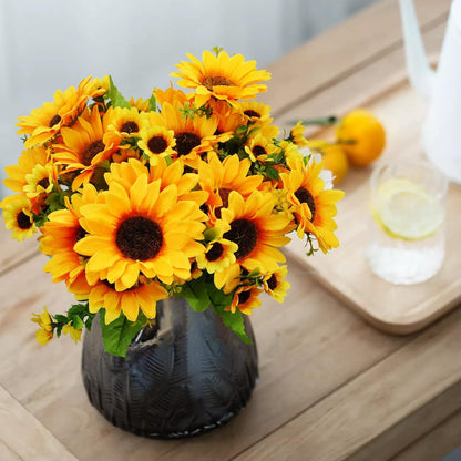 Künstliche Sonnenblumensträuße Blumendeko Aesthetic Haustisch Deko