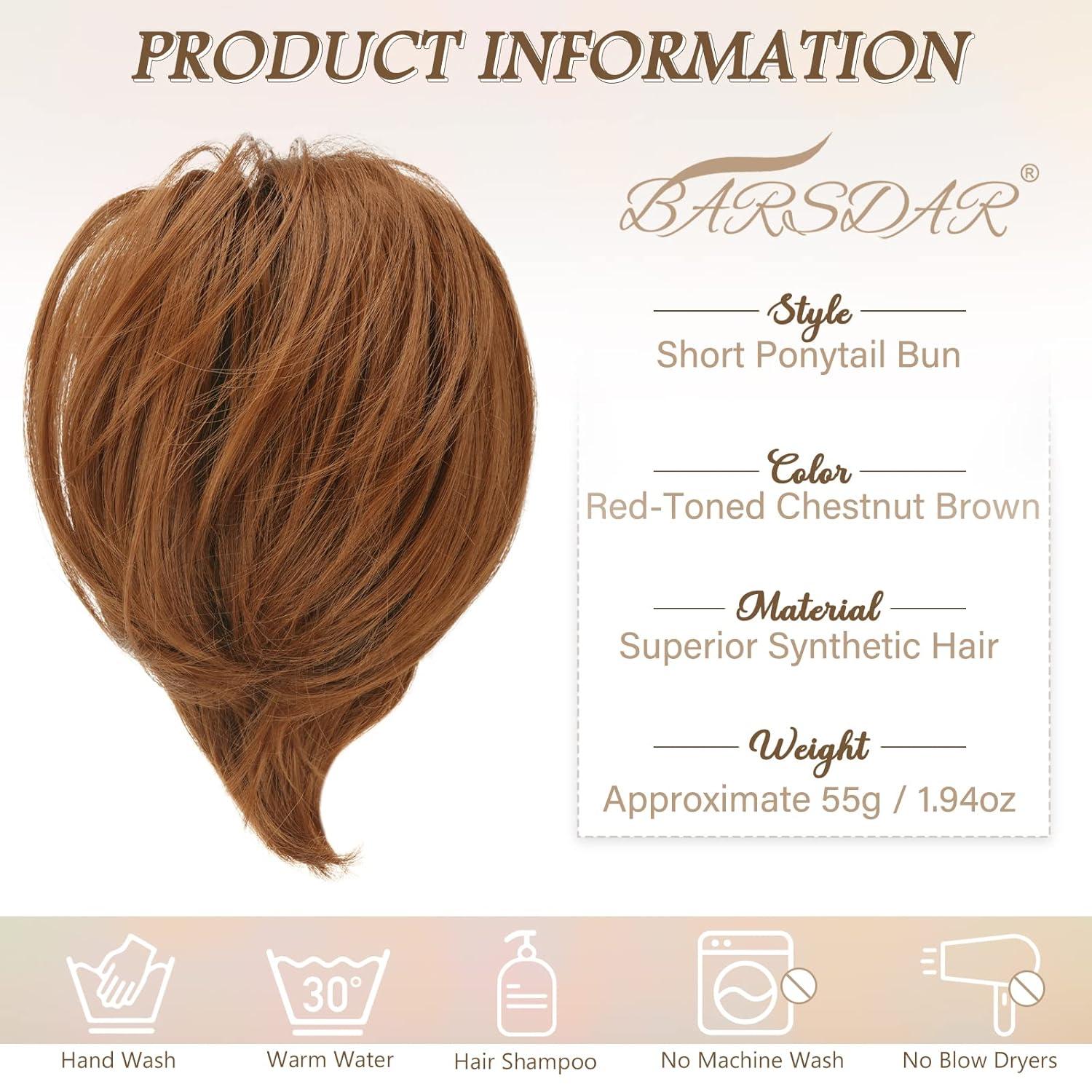 Haarteil Hair Extensions Pferdeschwanz-Verlängerung Light Auburn 20cm