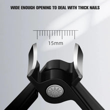 Großer Zehennagelknipser mit Metallfeile – 15 mm breit, für