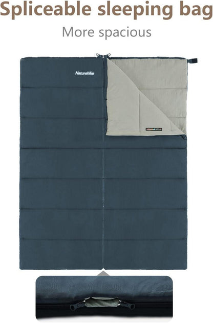 Leichter 3-Jahreszeiten Outdoor Schlafsack Blau Europa