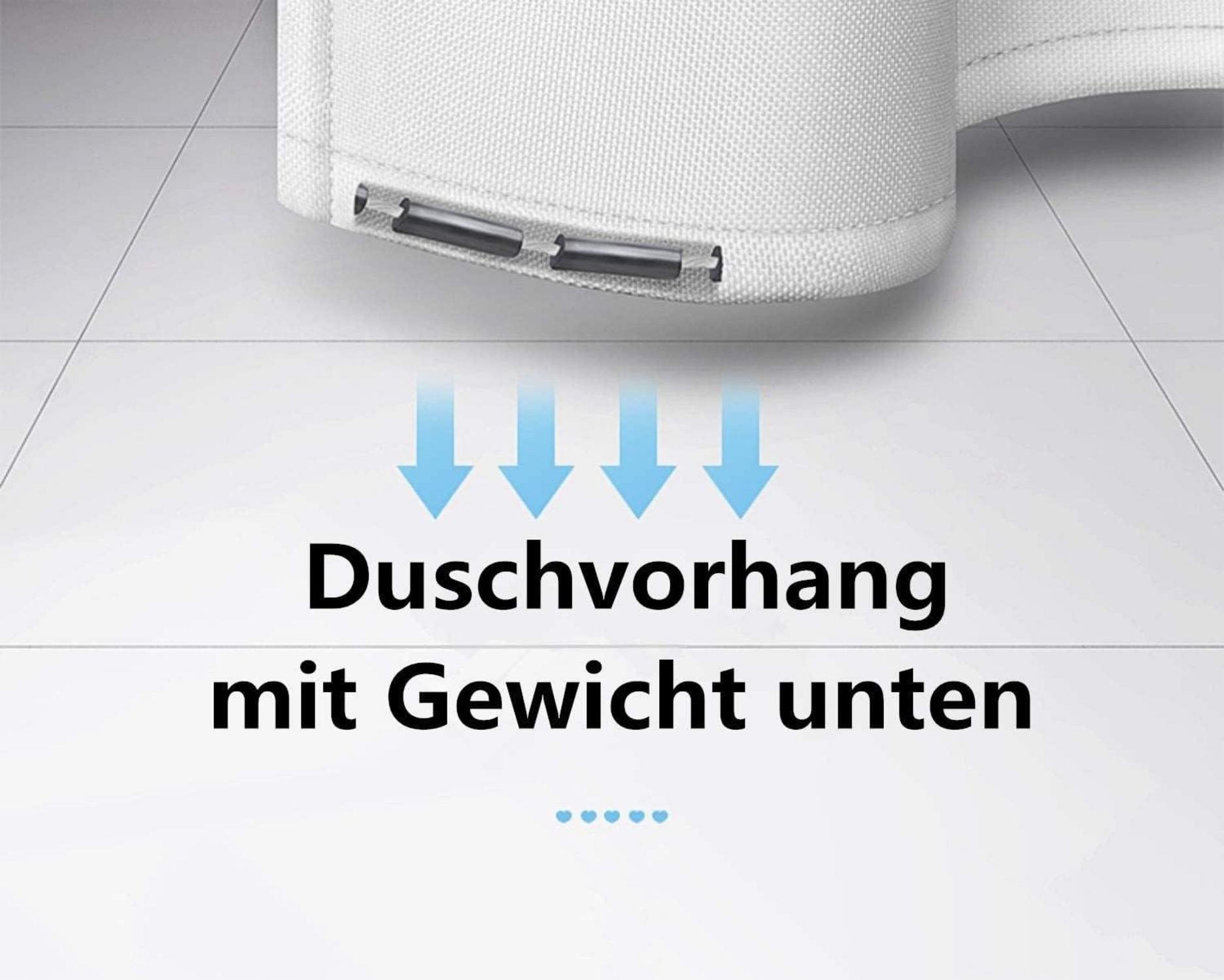 WONGS BEDDING Duschvorhang 120x180 Anti-Schimmel Wasserabweisend Grüne Blätter