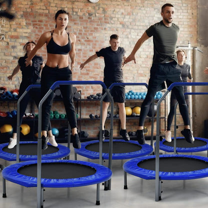 Klappbares Fitness Trampolin Ø101 cm mit Haltegriff & Tragetasche