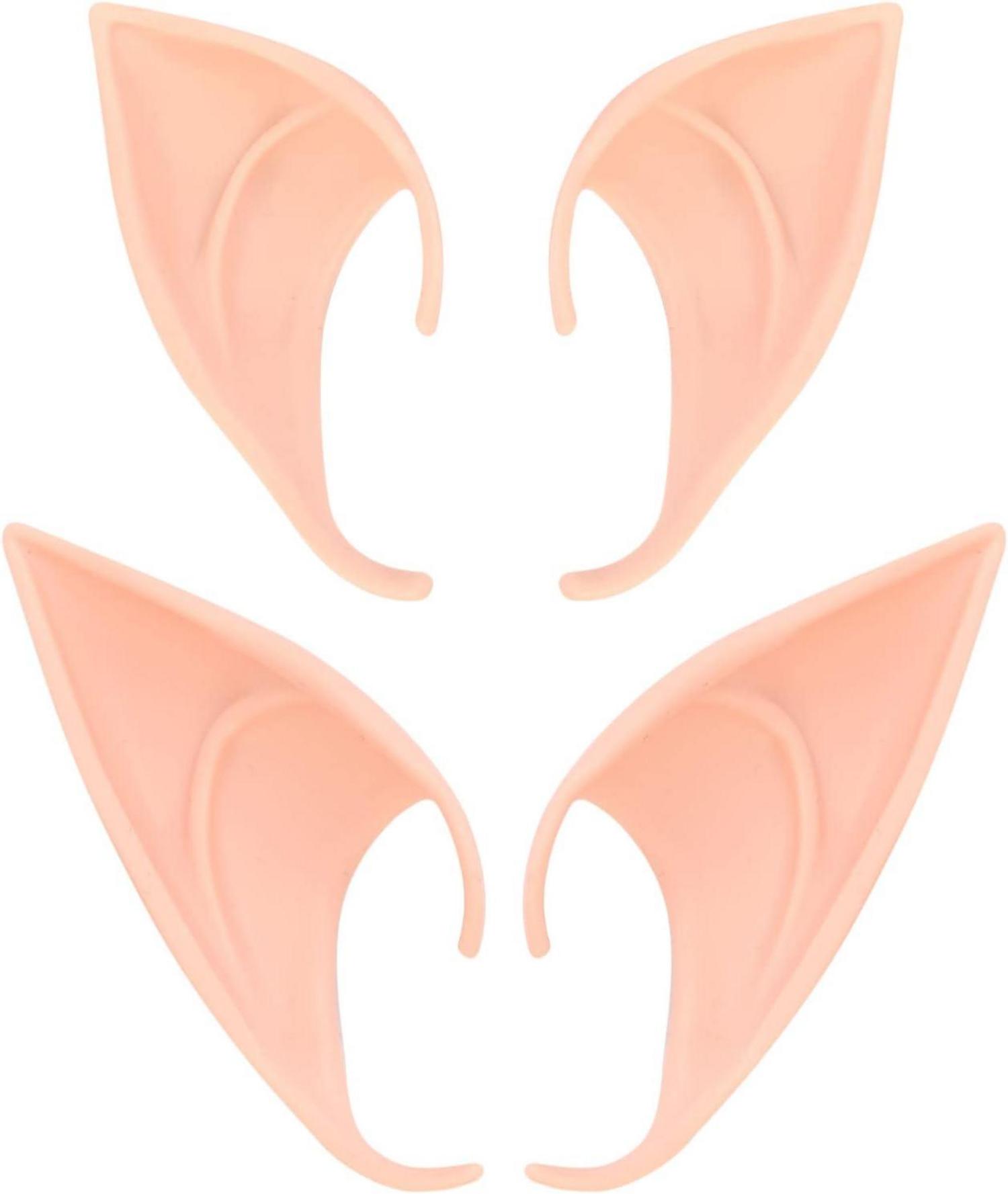 Elfen Kostüm Zubehör Set Latex Ohr Spitzohren Kopfschmuck