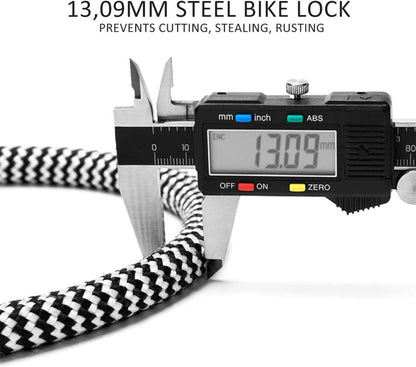 Fahrrad Zahlenschloss Kabelschloss 5-Stellig Hochsicherheit Schwarz
