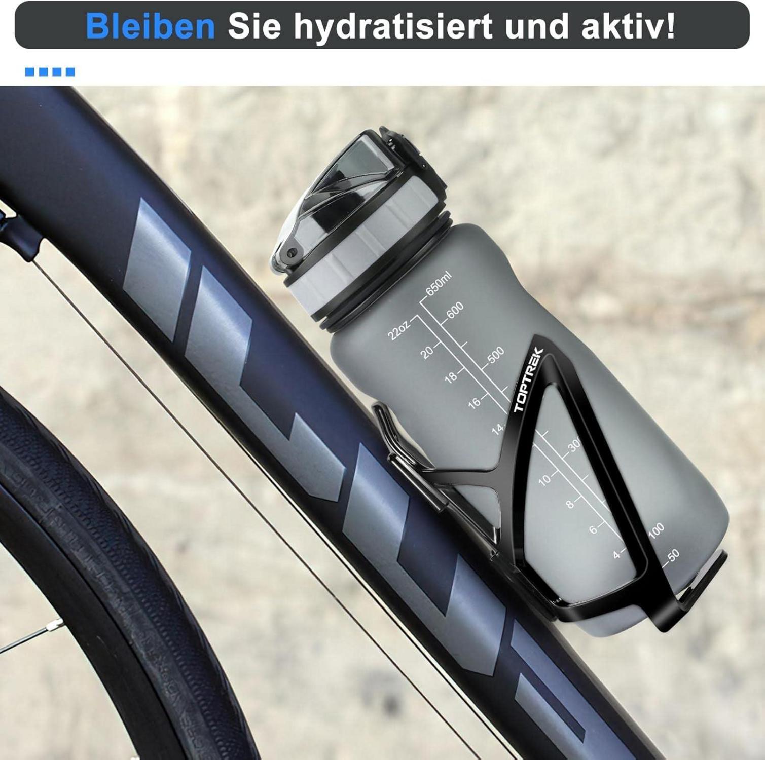 Fahrrad Flaschenhalter Toptrek Farbverlaufen Getränkehalter Leicht PC 6.5-8cm