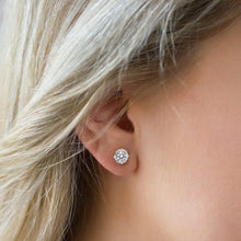 Moissanite Ohrringe Damen 925 Silber Blume Halo 2,0 Karat