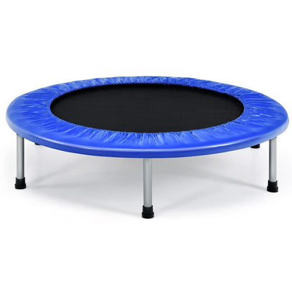 Klappbares Fitness Trampolin Ø97 cm – Blau, 150 kg