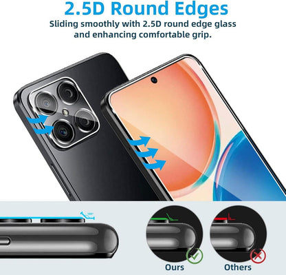 Honor X8 Panzer Schutzfolie Set 9H Displayschutzfolie Kamera