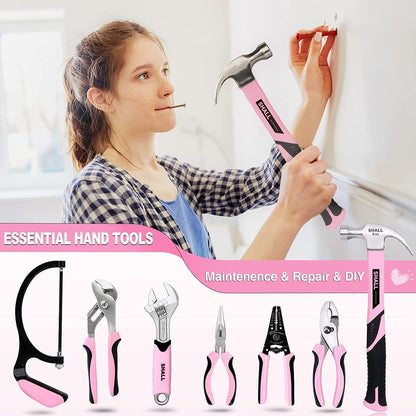 Werkzeug Set Rosa 246 Teile mit 14" Werkzeugtasche