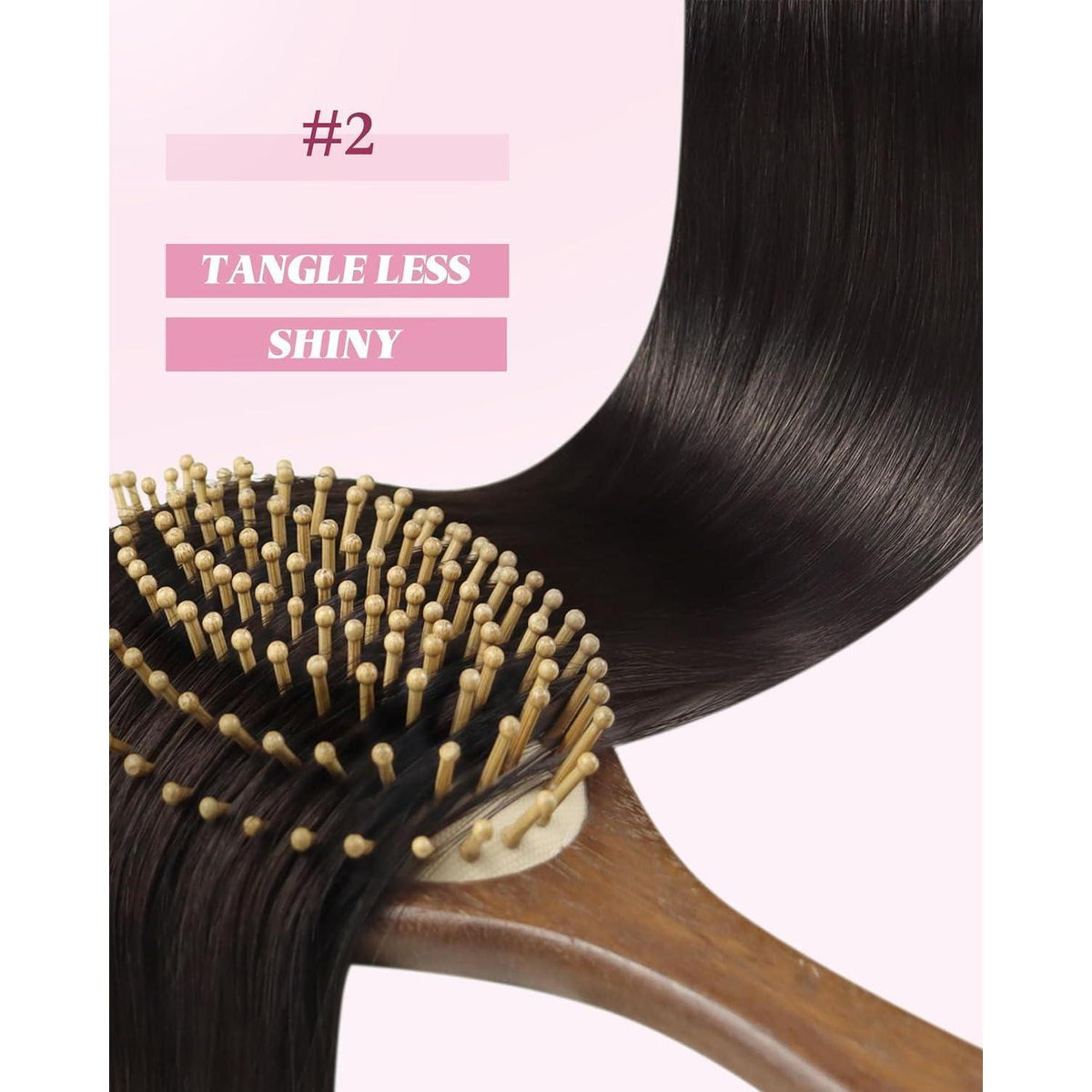 Echthaar Haarverlängerung Braun 50cm – Micro Ring Extensions