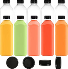 Saftflaschen mit 1000 ml Fassungsvermögen und schwarzen