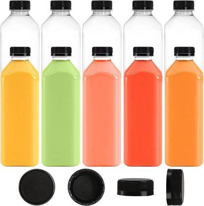 Saftflaschen mit 1000 ml Fassungsvermögen und schwarzen