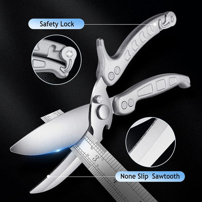 DRAGON RIOT Abnehmbare Geflügelschere Heavy Duty Fleischschere