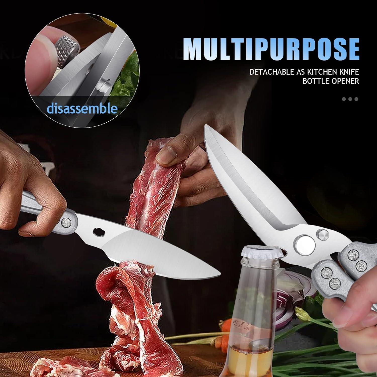 Geflügelschere Silber Abnehmbar Heavy Duty, Fleischschere