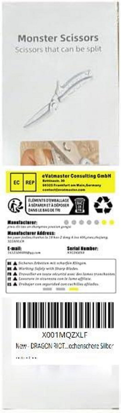 DRAGON RIOT Abnehmbare Geflügelschere Heavy Duty Fleischschere