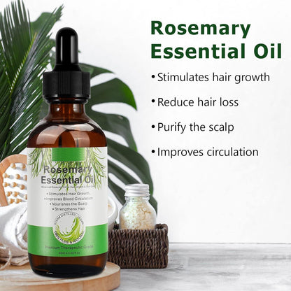 Rosmarinöl Haare 100% Natürlich für Haarwuchs (60