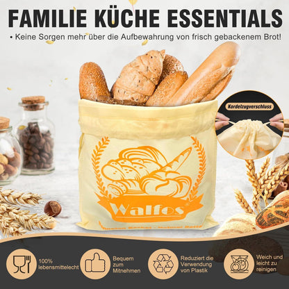 Gärkorb Set 23cm Rattanbrotkorb Proofing Rising Bowl + Zubehör