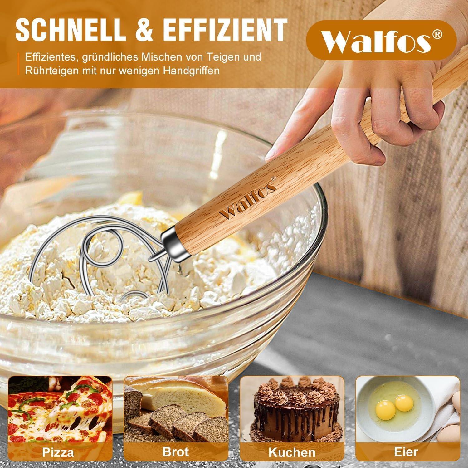 Gärkorb Brotbacken-Set 23cm Rundes Banneton Sauerteigkorb Rat&#tan Bowl
