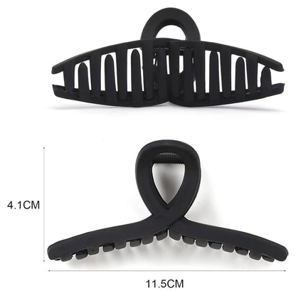 Große Haarklammer Rutschfeste Haarnadel Damen 11cm Schwarz