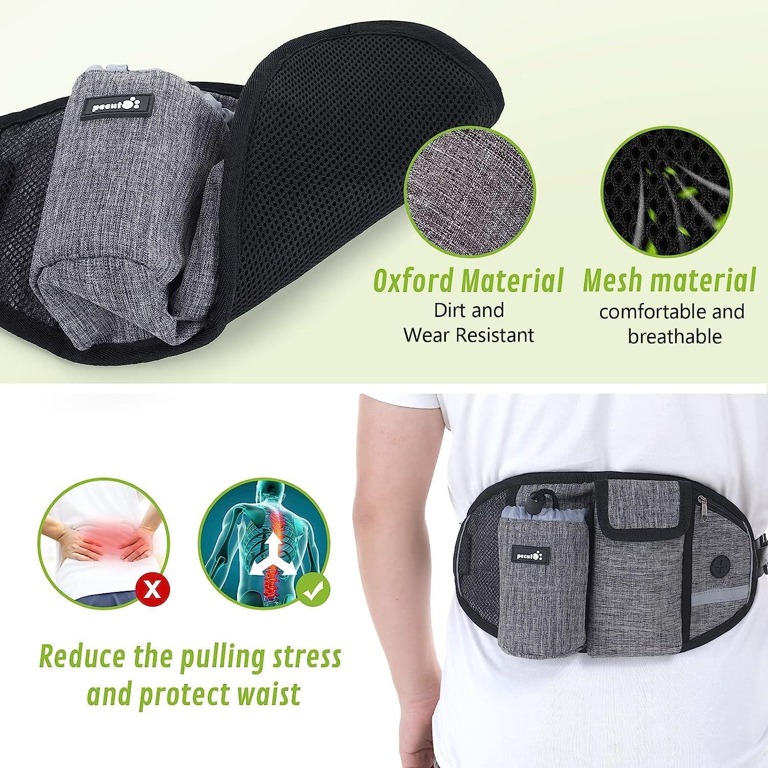 Joggingleine für große und mittelgroße Hunde mit Gürteltasche und