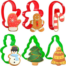 Weihnachtsausstecher-Set 6-teilig Kunststoff Lebkuchenmann