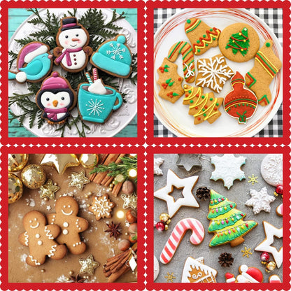 Weihnachtsausstecher Set Kunststoff Lebkuchenmann Kinder Plätzchen Cookies