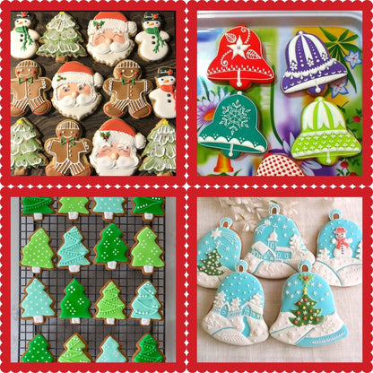 6-teiliges Weihnachtsausstecher-Set Lebkuchenmann Weihnachtsbaum Schneemann