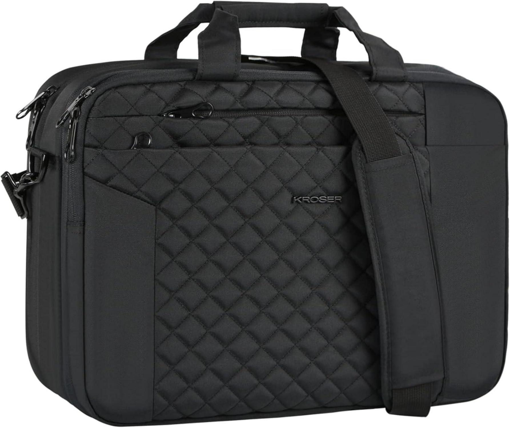 Große Laptoptasche Wasserdicht 17 Zoll für Frauen Männer Schwarz