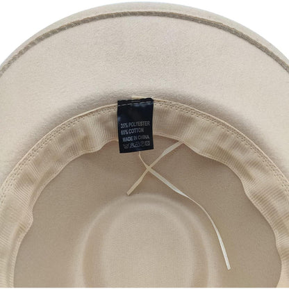 Herren Cowboy Hut Fedora Sonnenhut Lederband Schwarz