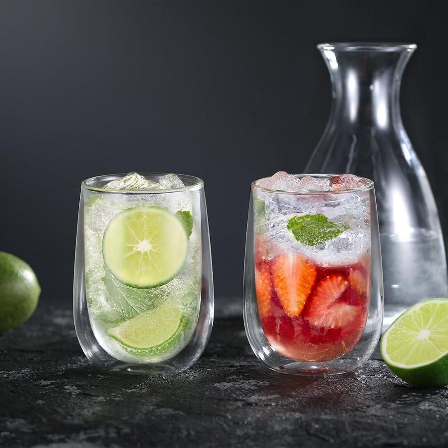 Doppelwandige Gläser Set 350ml Borosilikatglas Kaffeetassen 4er - Kaufland