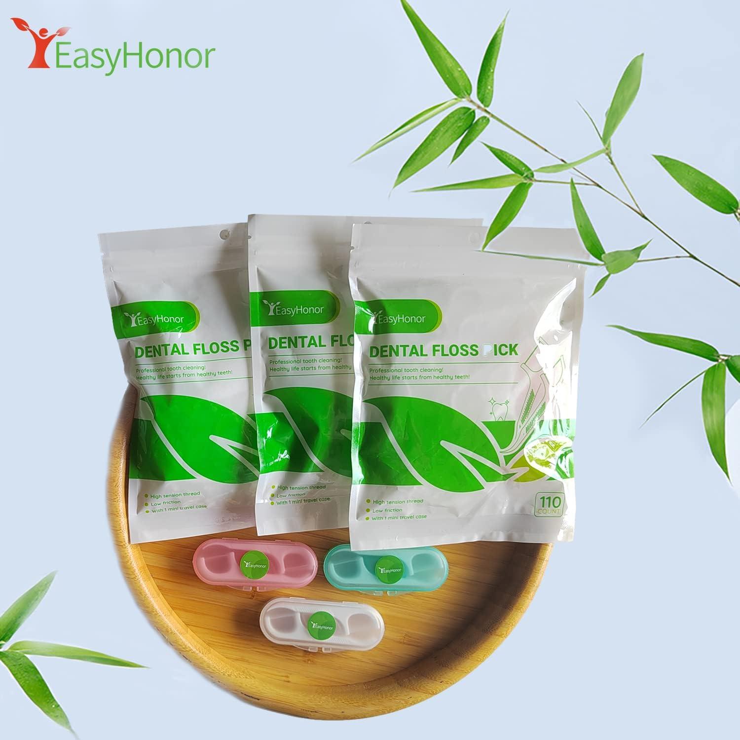 Easyhonor Zahnseide, Einmal-Plektren, Reisehüllen, 220er Packung
