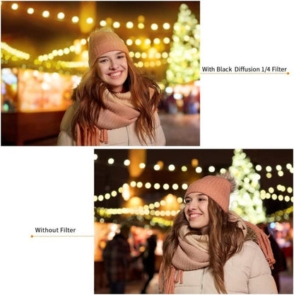 82mm Black-Mist Filter Set 1/4 & 1/8 für Filmlook & Effekt