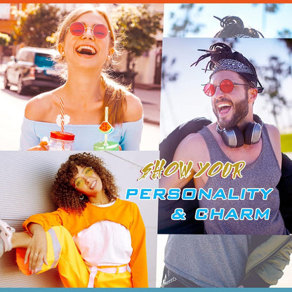 Runde Polarisierte Sonnenbrille UV400 Schutz Herren Damen