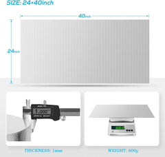 Aluminisierte Hitzeschutz Selbstklebend 60x100 cm