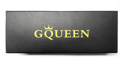 GQUEEN Steampunk Polarisierte Sonnenbrille Rund UV400 Herren Damen - Braun