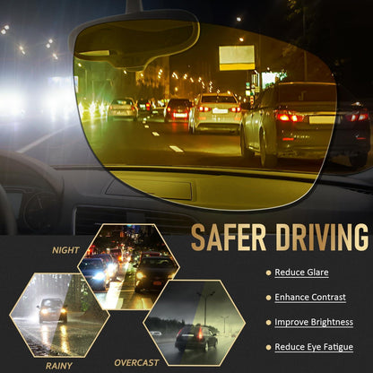 Pilotenbrille Polarisiert UV400 Nachtfahrbrille für Herren Damen