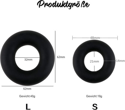 2er Set Penisringe hohe Elastizität Verdickt für